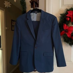 Express Men’s Navy Blue Two-Piece Suit